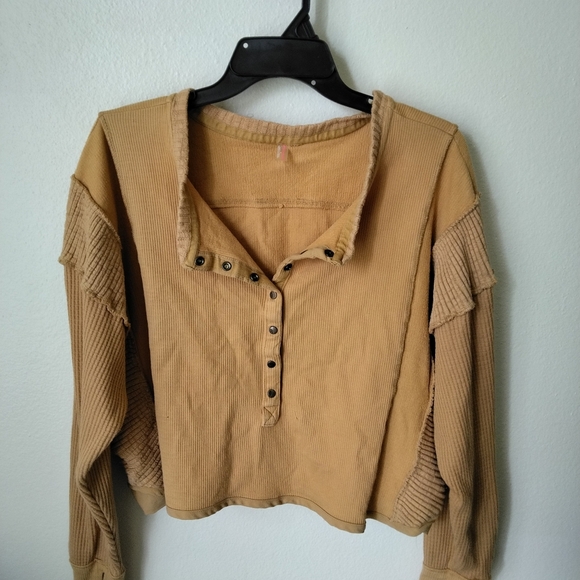 Free People Movement Back to Me Layer Top Size Small in Peach Active wear Top - Picture 3 of 10